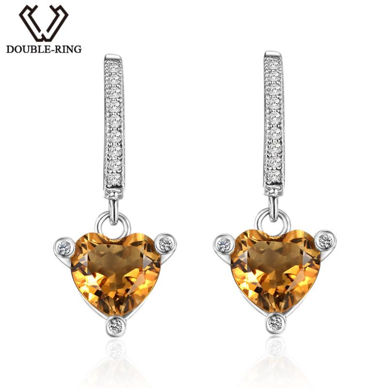 DOUBLE-R Genuine Citrine Hoop Earrings For Women 925 Sterling Silver Ladies Classic Party Fine Heart Gemstone Jewelry CASE00768A
DOUBLE-R Genuine Citrine Hoop Earrings For Women 925 Sterling Silver Ladies Classic Party Fine Heart Gemstone Jewelry CASE00768A