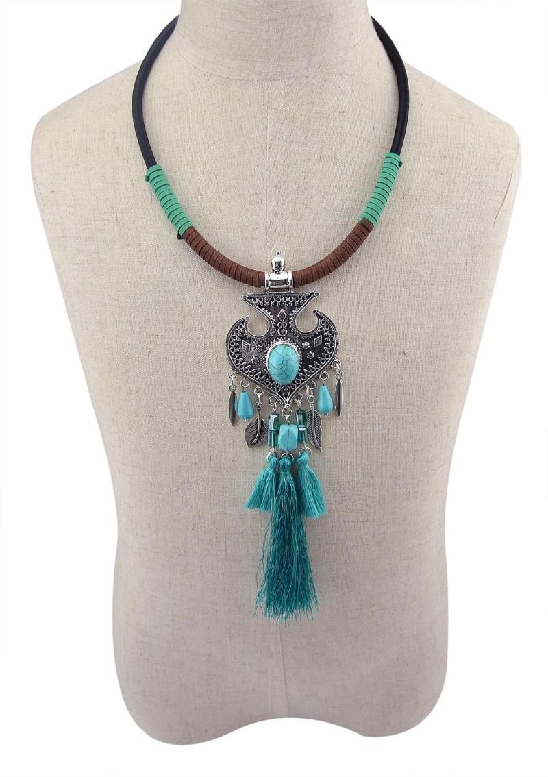 Bohemia Necklace Pendant Women Statement Choker Boho Collar Tribal Jewelry Cotton Thread Tassel Ethnic Style Vintage Necklace
Bohemia Necklace Pendant Women Statement Choker Boho Collar Tribal Jewelry Cotton Thread Tassel Ethnic Style Vintage Necklace