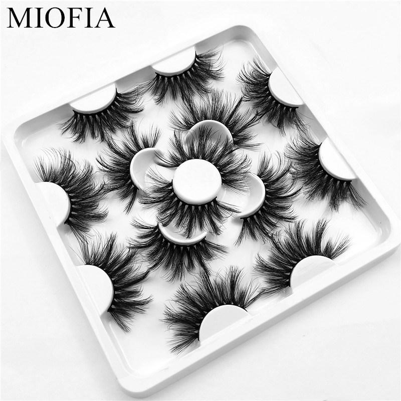 7 pairs of 25mm 3D mink lashes natural long eyelashes mink, fluffy false eyelashes eye makeup