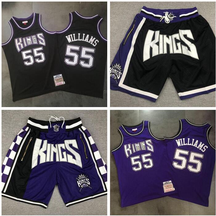 Men's basketball Sacramento Kings 55 Jason Williams Mitchell & Ness 1998-99 black and purple Swingman Jersey and pant
Men's basketball Sacramento Kings 55 Jason Williams Mitchell & Ness 1998-99 black and purple Swingman Jersey and pant