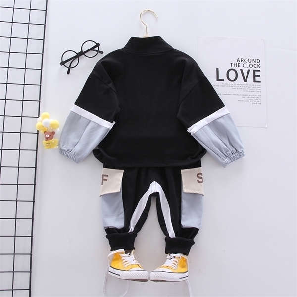 New Spring Autumn Baby Boys Girls Clothes Children Cotton Jacket Pants 2Pcs/Sets Toddler Fashion Clothing Infant Kids Tracksuits R231214