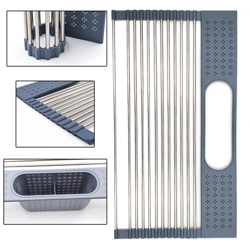 Kitchen Storage & Organization Dish Drainer Drying Rack Over Sink Plate Fruit Vegetable Meat Mat Multi-Use Roll-up Foldable Organizer
Kitchen Storage & Organization Dish Drainer Drying Rack Over Sink Plate Fruit Vegetable Meat Mat Multi-Use Roll-up Foldable Organizer