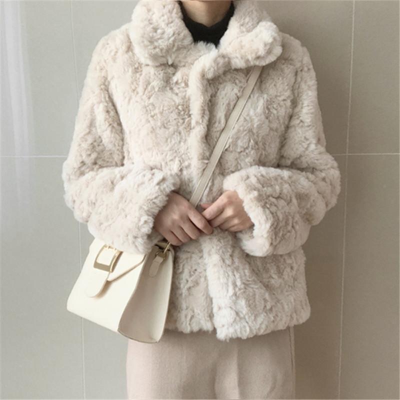 Korea Chic Lapel Faux Fur Coat Women Winter Thick Warm Cropped Jacket Office Lady Single Breasted Coats, Beige
Korea Chic Lapel Faux Fur Coat Women Winter Thick Warm Cropped Jacket Office Lady Single Breasted Coats, Beige