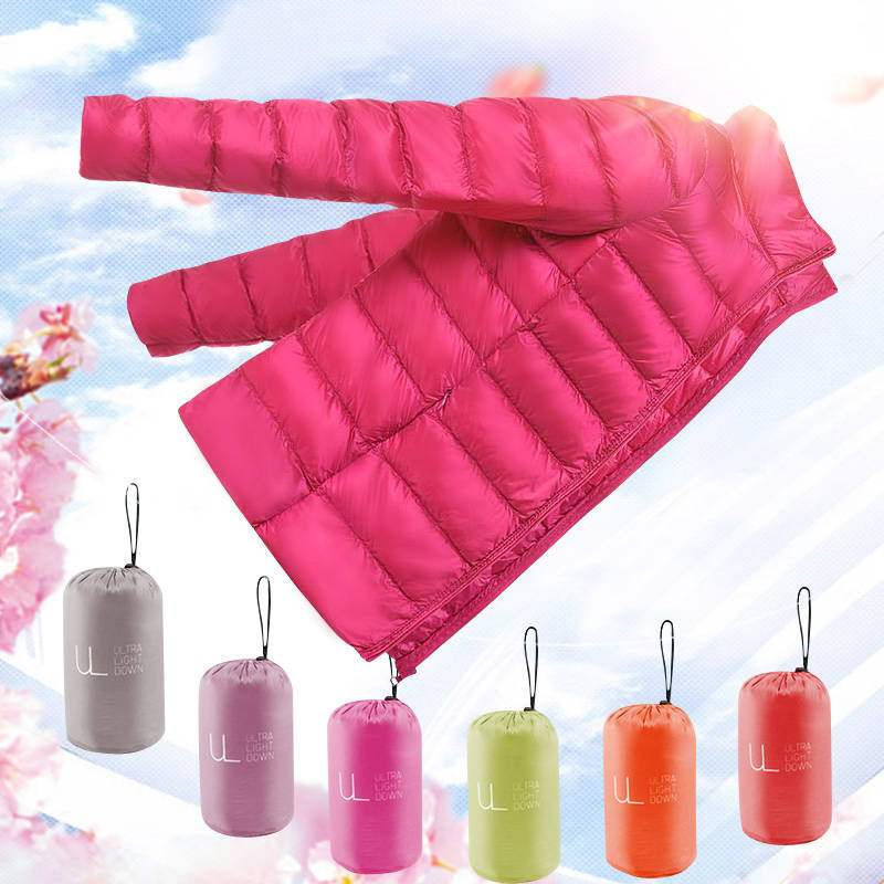 Fitaylor Women Ultra Light Duck Down Jackets New Winter Hooded Coat Long Sleeve Warm Slim 4XL Plus Size Jacket Outwear 201019