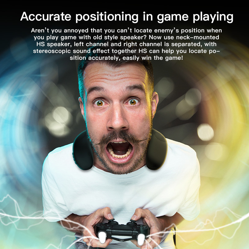 Bluedio HS bluetooth speaker column neck-mounted wireless speaker portable bass bluetooth 5.0 FM radio support SD card slot LJ201027