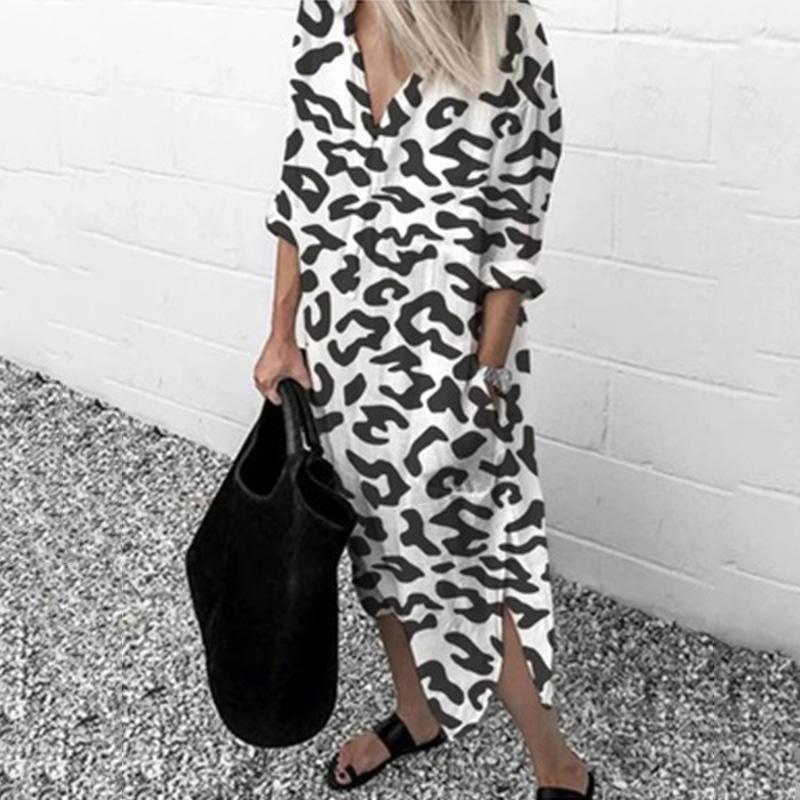 Women Leopard Long Dress Autumn Thin Long Sleeve V-neck Chiffon Beach Dresses Split Casual Loose Pocket Plus Size Shirt Dress, Ly2007211 gray
Women Leopard Long Dress Autumn Thin Long Sleeve V-neck Chiffon Beach Dresses Split Casual Loose Pocket Plus Size Shirt Dress, Ly2007211 gray