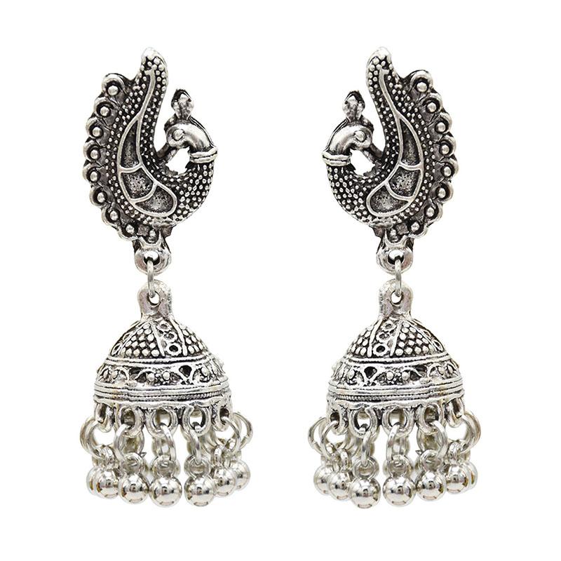 Dangle & Chandelier Round Vintage Women BOHO Jewelry Classic Ethnic Unique Folk-custom Tibetan Pakistani Earrings Silver Jhumkas Gift
Dangle & Chandelier Round Vintage Women BOHO Jewelry Classic Ethnic Unique Folk-custom Tibetan Pakistani Earrings Silver Jhumkas Gift