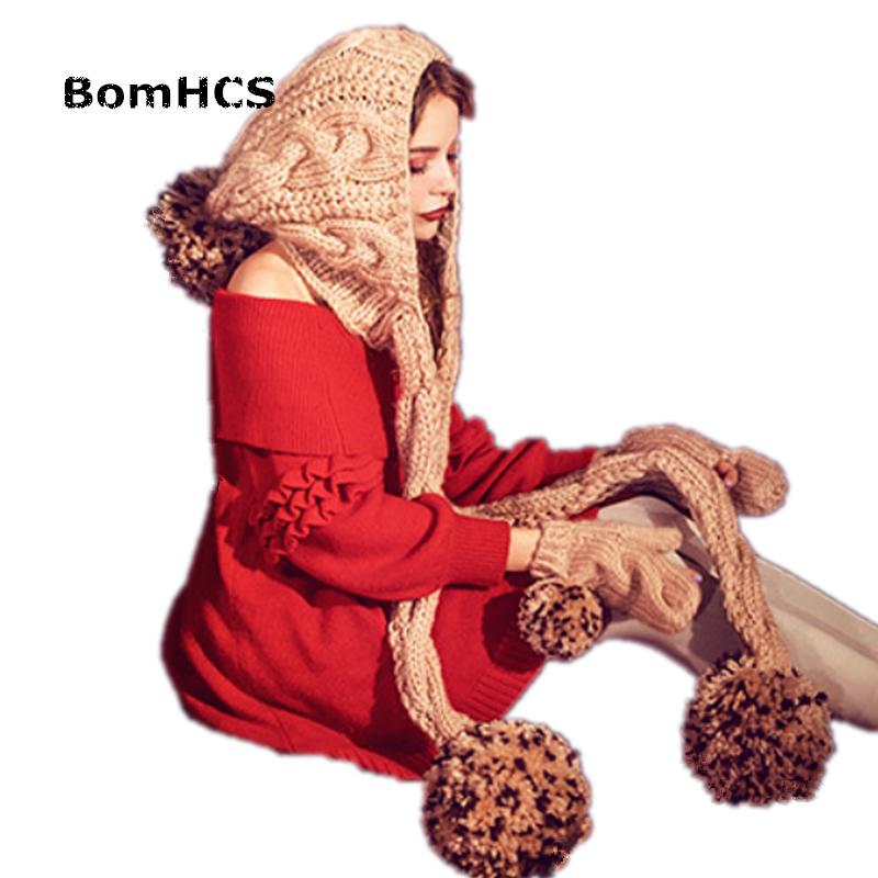 BomHCS Winter Warm Big Pompoms Beanie with Scarf & Gloves 100% Handmade Knit Suit Hat Neckerchief Mittens
BomHCS Winter Warm Big Pompoms Beanie with Scarf & Gloves 100% Handmade Knit Suit Hat Neckerchief Mittens