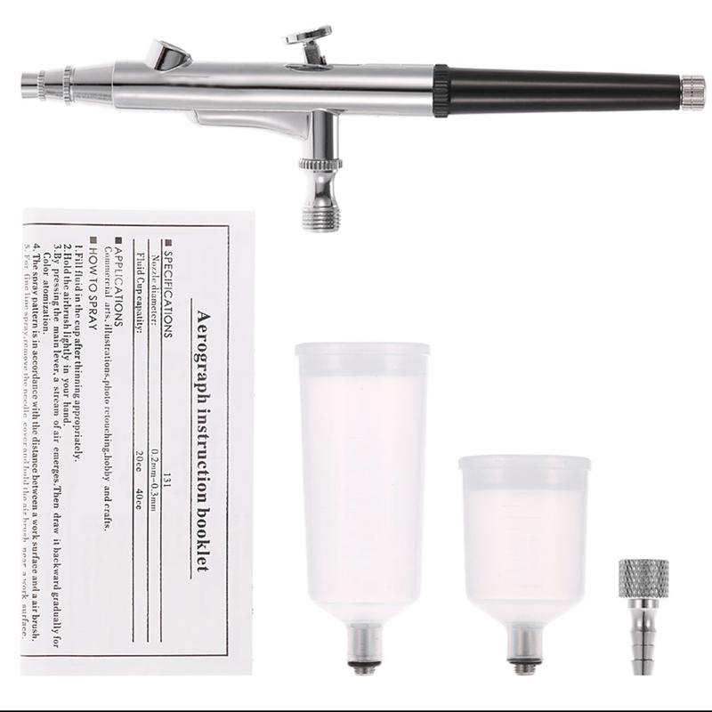 SHGO HOT-0.3mm Spray Gravity Feed Double Action Airbrush Cake Tattoo Decorating Brushes Sprayer Pen For Nail Manicure Air Brush
SHGO HOT-0.3mm Spray Gravity Feed Double Action Airbrush Cake Tattoo Decorating Brushes Sprayer Pen For Nail Manicure Air Brush