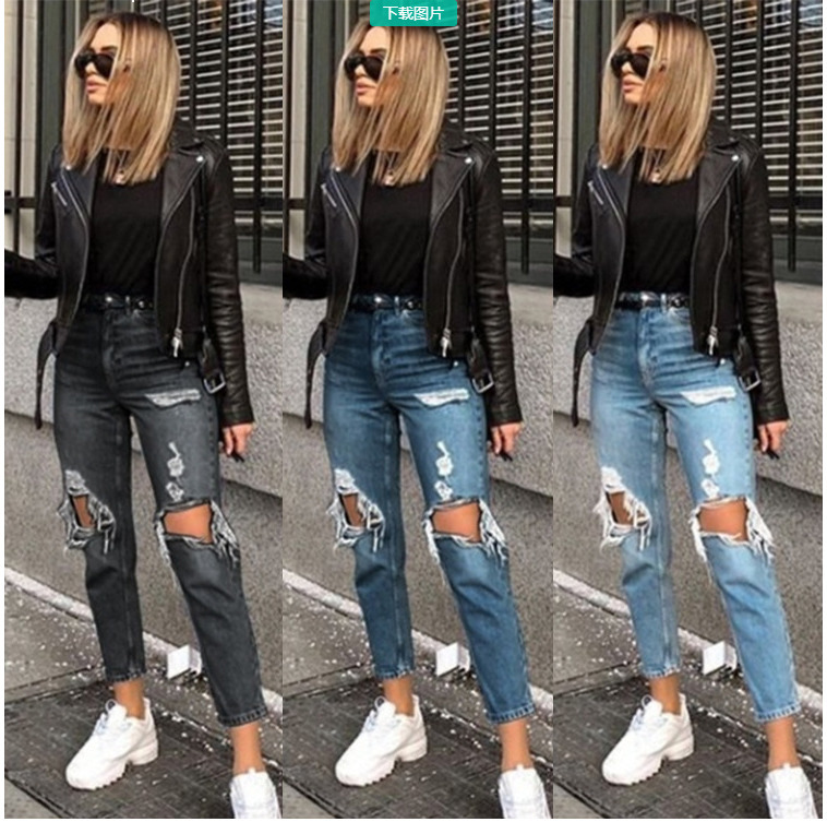 2021 New Plus-tamanho Estiramento Riffon Azul Magro Jean Calas Rasgado Namorado Lpis Perna Jeans Qvh3, The picture color
2021 New Plus-tamanho Estiramento Riffon Azul Magro Jean Calas Rasgado Namorado Lpis Perna Jeans Qvh3, The picture color