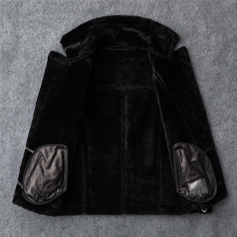 Free shipping,fashion Women Genuine leather jacket,winter warm 100% fur coat.sheepskin wool clothes,plus size shearling clothes 201030