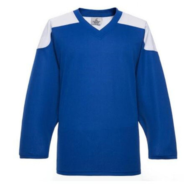 Wholesale 2022 Men Blank ice hockey jerseys practice shirts Good Quality 14, Men black 2