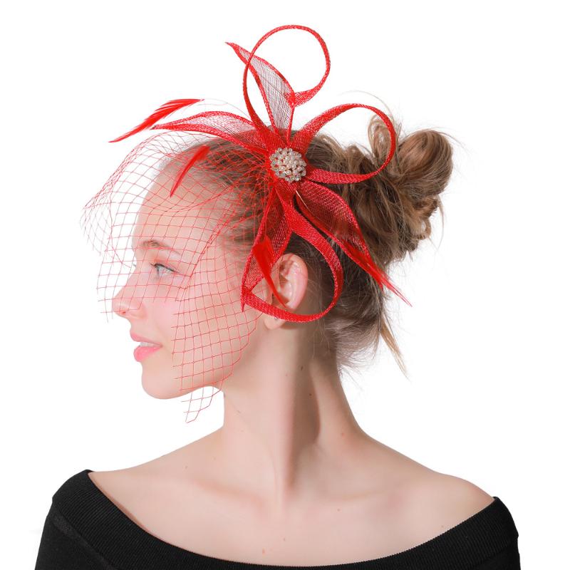 Fashion Charming Women Hair Accessories Elegant Cocktail Race Fascinators Gril Clips Headwear Female Hairpin with Fancy Feathers
Fashion Charming Women Hair Accessories Elegant Cocktail Race Fascinators Gril Clips Headwear Female Hairpin with Fancy Feathers