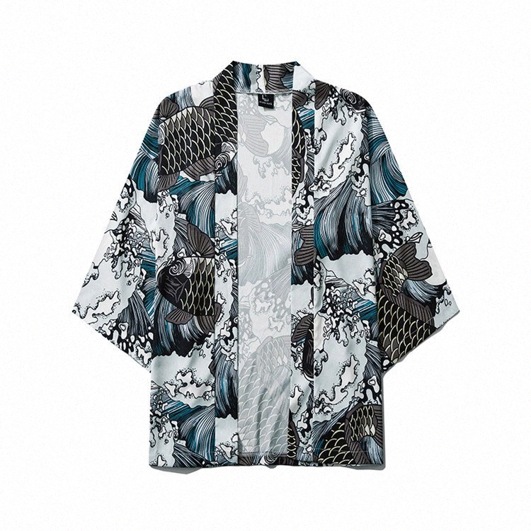 Mens Japanese Kimono Jackets Koi Fish Great Wave Harajuku Hip Hop Male Japan Streetwear Jacket Summer Thin Clothing Loose Kimono qK6i#, B226088
Mens Japanese Kimono Jackets Koi Fish Great Wave Harajuku Hip Hop Male Japan Streetwear Jacket Summer Thin Clothing Loose Kimono qK6i#, B226088