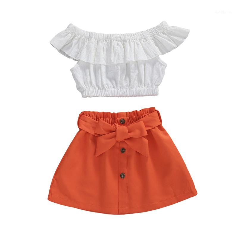 1-6Y 2Pcs Toddler Kids Baby Girls Clothes Sets Ruffles White Off-shoulder Crop Tops Button Ruffle A-Line Skirt With Belt Outfit1, As pic
1-6Y 2Pcs Toddler Kids Baby Girls Clothes Sets Ruffles White Off-shoulder Crop Tops Button Ruffle A-Line Skirt With Belt Outfit1, As pic