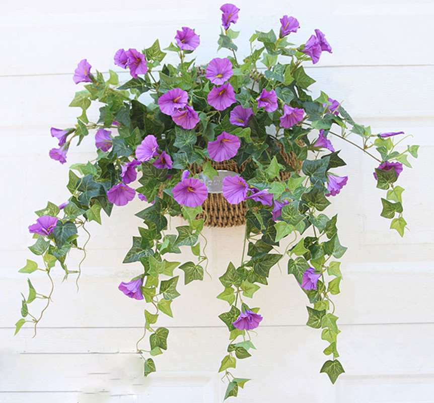 65.5cm artificial silk morning glory fake flower High Quality For Wedding Home Party DIY Table Decoration Bulk 1pcs