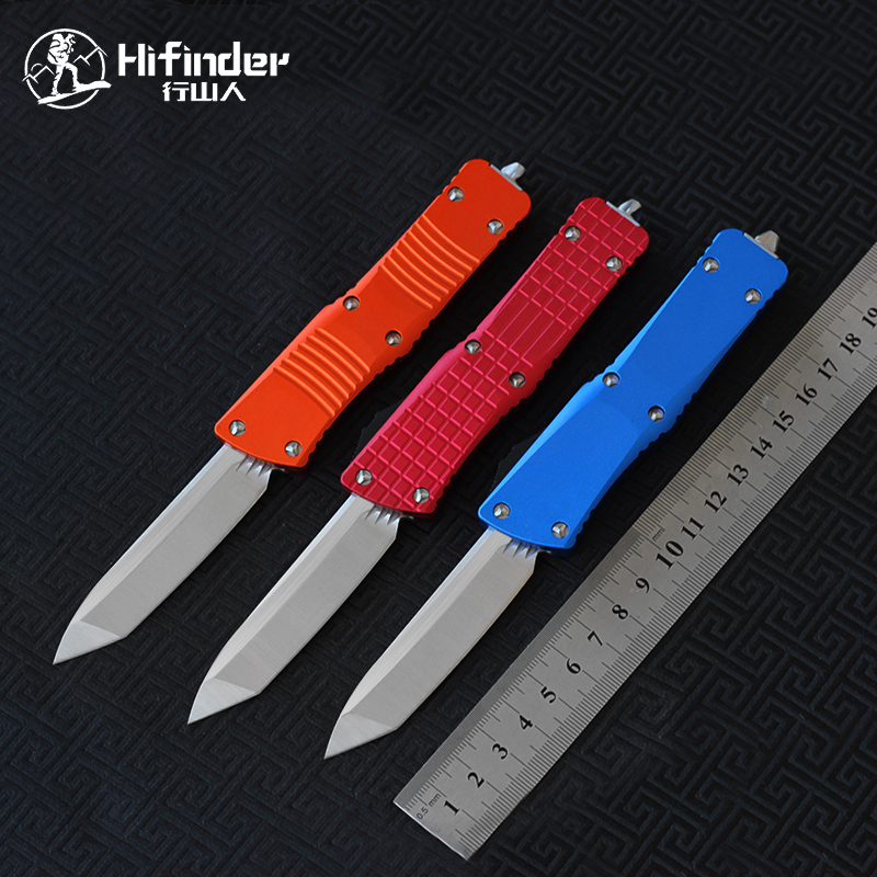 Hifinder D2 sanding blade aluminum handle camping survival outdoor EDC hunt Tactical tool dinner kitchen knife