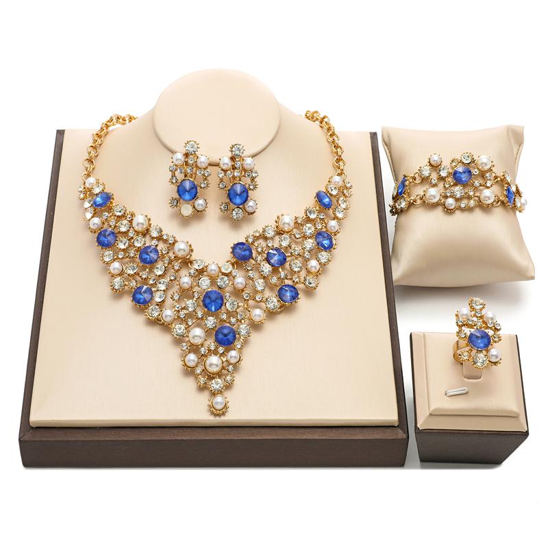 Earrings & Necklace 2022 African Jewelry Sets Gold Dubai Women Golden Bracelet Luxury Ethiopian Jewellery For Wedding, Silver
Earrings & Necklace 2022 African Jewelry Sets Gold Dubai Women Golden Bracelet Luxury Ethiopian Jewellery For Wedding, Silver