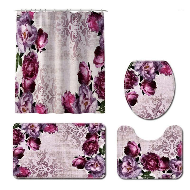 European Style Flower Design Toilet Floor Mat Shower Curtain Set Bathroom Non-Slip Absorbent Carpet Shower Curtains Set1
European Style Flower Design Toilet Floor Mat Shower Curtain Set Bathroom Non-Slip Absorbent Carpet Shower Curtains Set1