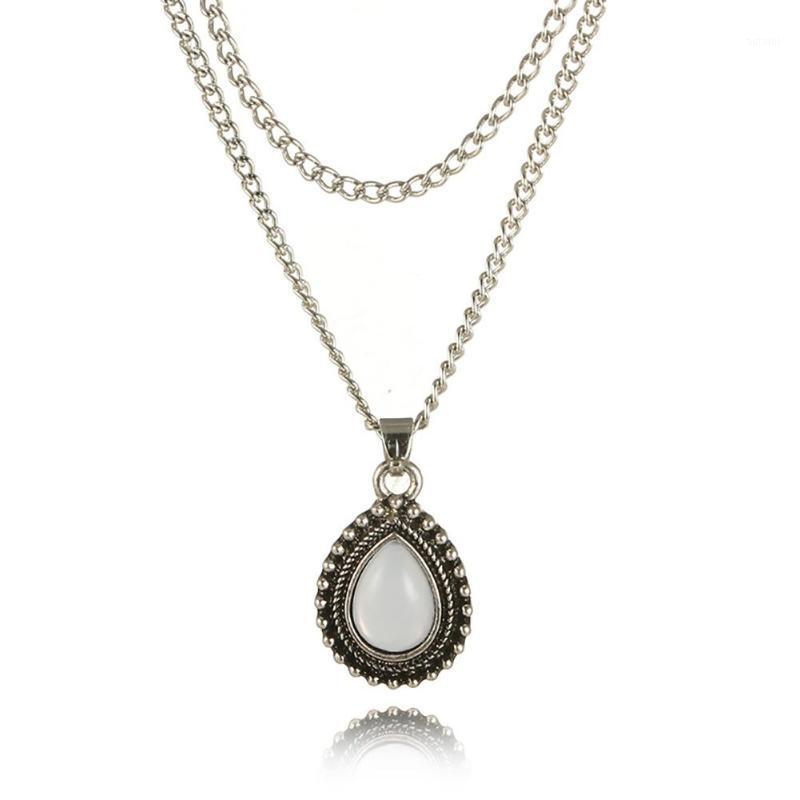 European and American cross-border new necklaces Water Drop Necklace Retro Crystal Pendant Multi-layer Necklace Jewelry1
European and American cross-border new necklaces Water Drop Necklace Retro Crystal Pendant Multi-layer Necklace Jewelry1