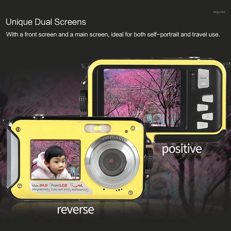 Dual LCD 2.7 Inch HD 24MP 16X Digital Zoom 1080P 30FPS Waterproof Anti-Shake Selfie Digital Camera Camcorder1, Yellow
Dual LCD 2.7 Inch HD 24MP 16X Digital Zoom 1080P 30FPS Waterproof Anti-Shake Selfie Digital Camera Camcorder1, Yellow