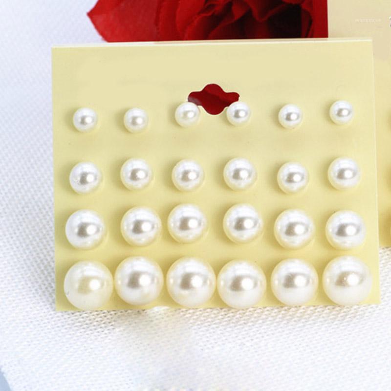 12 pairs/Set White Simulated Pearl Earrings Set For Women Lady Jewelry On Ear Ball Stud Earrings kit brincos Bijoux1
12 pairs/Set White Simulated Pearl Earrings Set For Women Lady Jewelry On Ear Ball Stud Earrings kit brincos Bijoux1