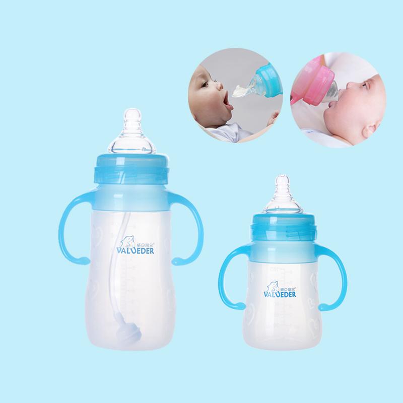 2020 Newest VALUEDER 2PCS Feeding Bottles with Feeder Set Wide- Neck BPA Free Soft Silicone Feeding Bottle with Handle for Kids
2020 Newest VALUEDER 2PCS Feeding Bottles with Feeder Set Wide- Neck BPA Free Soft Silicone Feeding Bottle with Handle for Kids
