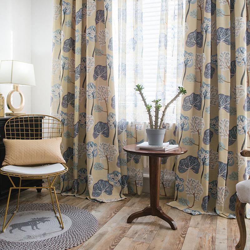 Modern Curtains for Living Dining Room Bedroom Pastoral Curtains Thick Cotton Slub Printed Fabric Customized, Light brown tulle
Modern Curtains for Living Dining Room Bedroom Pastoral Curtains Thick Cotton Slub Printed Fabric Customized, Light brown tulle