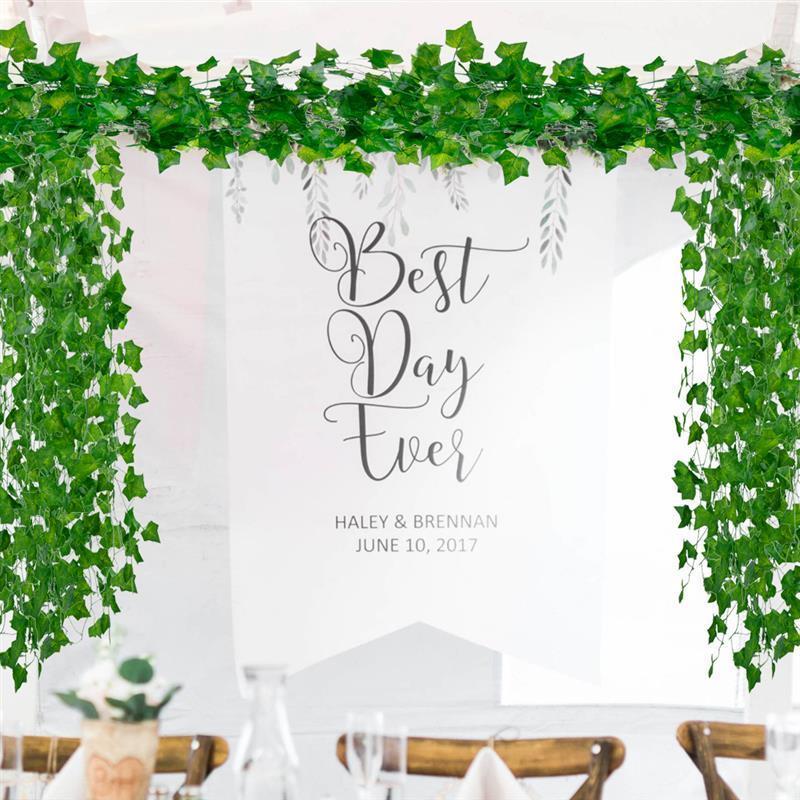 12pcs 2M Artificial Ivy green Leaf Garland Plants Vine Fake Foliage Home Decor Plastic Rattan string Wall Decor Artificial Pant1
12pcs 2M Artificial Ivy green Leaf Garland Plants Vine Fake Foliage Home Decor Plastic Rattan string Wall Decor Artificial Pant1
