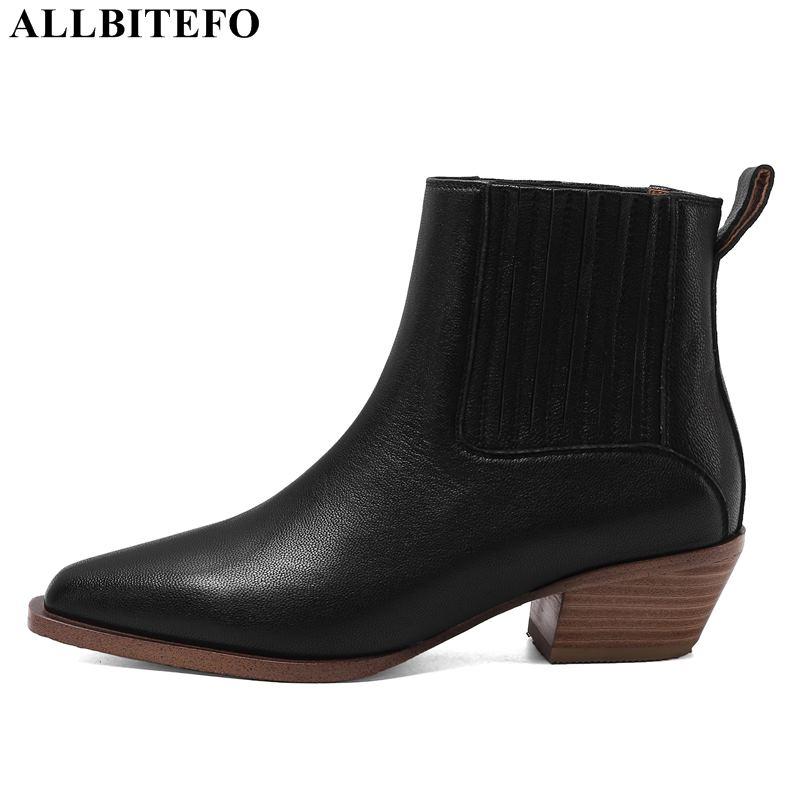 ALLBITEFO high quality genuine leather thick heels women boots women high heel shoes autumn ankle boots for woemn girls shoes, As picture
ALLBITEFO high quality genuine leather thick heels women boots women high heel shoes autumn ankle boots for woemn girls shoes, As picture