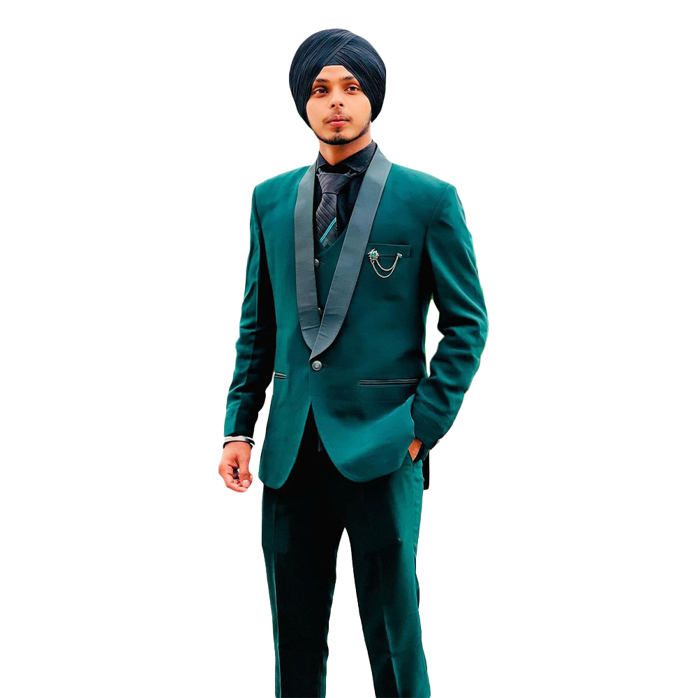 Wedding Suits for Men Tuxedos Black Shawl Lapel Groom Prom Party Business Blazer Coat Tuxedo (Jacket+Pants)