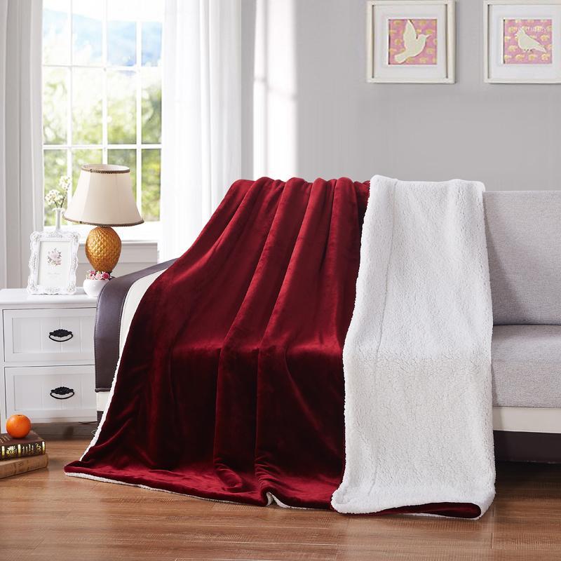 Home textile flannel Blanket super warm soft Berber fleece blandets double layer throw on Sofa Bed Plane Plaids Solid Bedspreads1
Home textile flannel Blanket super warm soft Berber fleece blandets double layer throw on Sofa Bed Plane Plaids Solid Bedspreads1