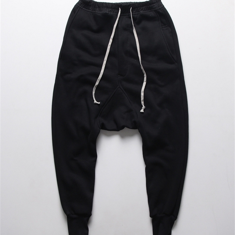 Autumn black Men Harem Pants Hip Hop Baggy Casual Men Pants Ankle Length Sweatpants Mens Joggers Pant Male Trousers 4XL 201110
