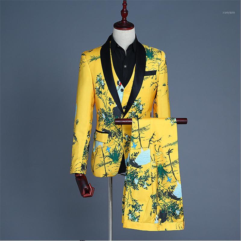 2020 Men suit New Elegant Homme Lapel Dinner Party Groom Wedding Suits For Men Prom Tuxedo 3 pcs Blazer Singer Costume1, Print
2020 Men suit New Elegant Homme Lapel Dinner Party Groom Wedding Suits For Men Prom Tuxedo 3 pcs Blazer Singer Costume1, Print