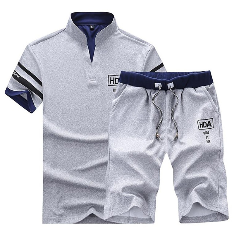 2021 New Men's Summer Sets + Short Sleeve t Shirt Men Beach Tee Male Tracksuits Elastic Waist Shorts Homme Solid Color 2bu2, Gray
2021 New Men's Summer Sets + Short Sleeve t Shirt Men Beach Tee Male Tracksuits Elastic Waist Shorts Homme Solid Color 2bu2, Gray