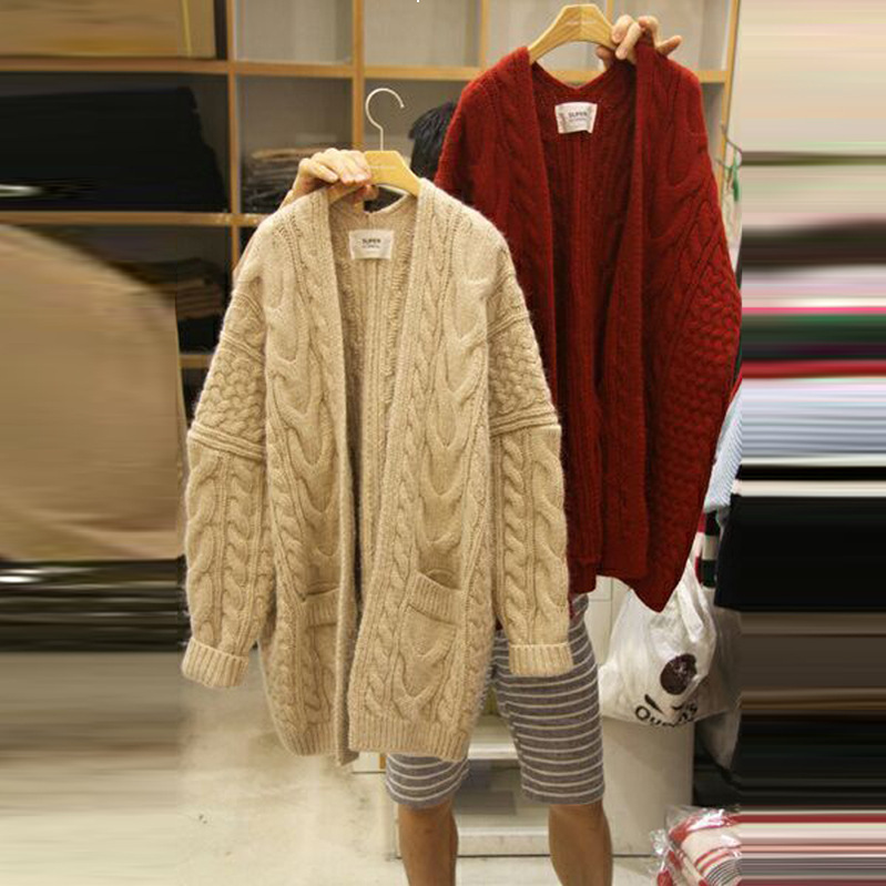 New New 2021 Autumn Style and Winter Women's Clothing Long Thick Cardigan Sweater Kpop J9p3 TNUC, Apricot
New New 2021 Autumn Style and Winter Women's Clothing Long Thick Cardigan Sweater Kpop J9p3 TNUC, Apricot