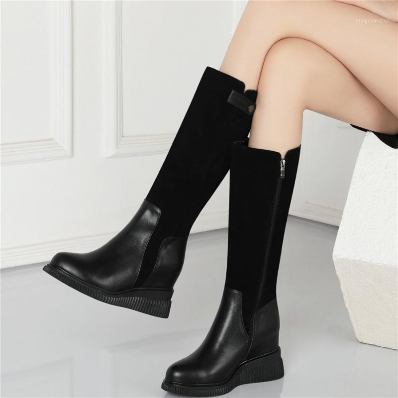 Thigh High Oxfords Women Genuine Leather High Heel Mid Calf Motorcyle Boots Female Top Round Toe Wedges Fashion Sneakers1, Black
Thigh High Oxfords Women Genuine Leather High Heel Mid Calf Motorcyle Boots Female Top Round Toe Wedges Fashion Sneakers1, Black