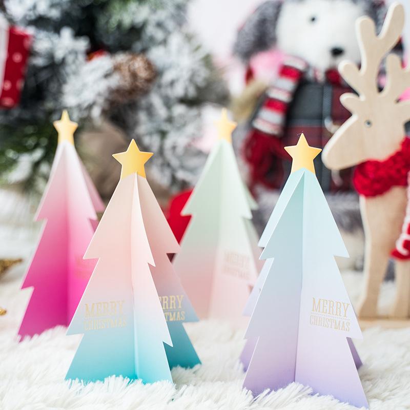 Creative Christmas Tree Shape Greeting Card with Envelope Three-dimensional 3D Christmas Cards Decoration Gift Diy Invitations
Creative Christmas Tree Shape Greeting Card with Envelope Three-dimensional 3D Christmas Cards Decoration Gift Diy Invitations