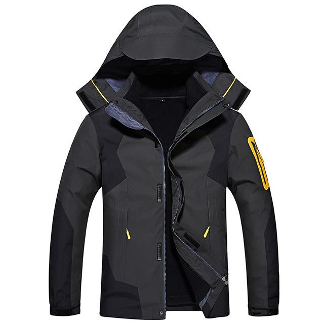 3 in 1 Hiking Jacket Outdoor Waterproof Softshell Raincoat Snowboard Clothing, Black
3 in 1 Hiking Jacket Outdoor Waterproof Softshell Raincoat Snowboard Clothing, Black
