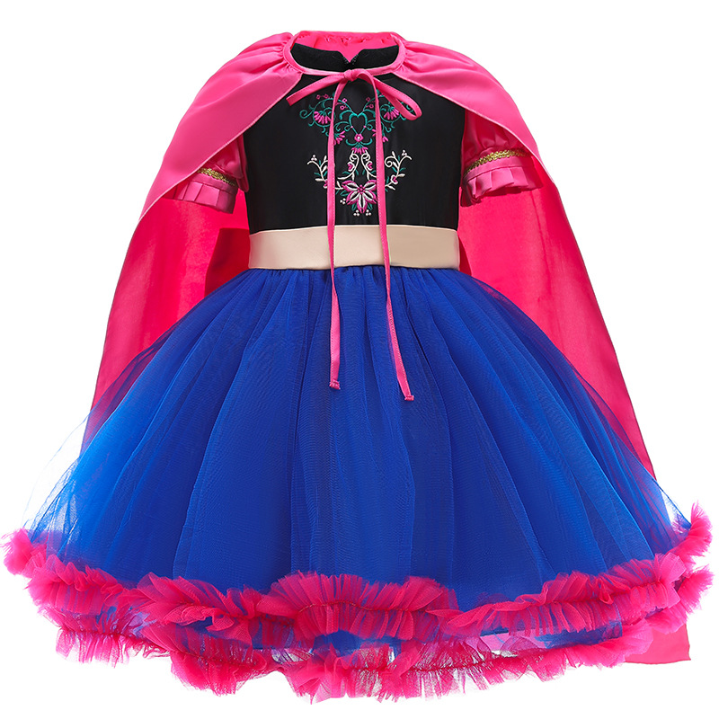 New Girls ANNA Princess Dress with Cape Baby Party Cosply Dresses Kids Halloween Christmas Festivals Ball Gown Clothing FMF 017, As picture
New Girls ANNA Princess Dress with Cape Baby Party Cosply Dresses Kids Halloween Christmas Festivals Ball Gown Clothing FMF 017, As picture