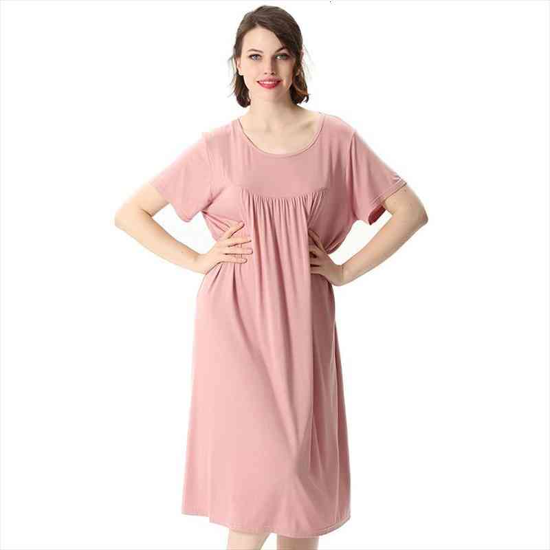 Summer Women Casual Sleepwear Long Modal Nightgown Nightie Loose Home Dress Sexy Lingerie Nightdress Oversize 4xl 5xl 6xl 7xl, Black;red
Summer Women Casual Sleepwear Long Modal Nightgown Nightie Loose Home Dress Sexy Lingerie Nightdress Oversize 4xl 5xl 6xl 7xl, Black;red