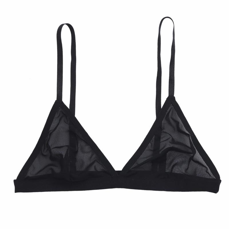 Bras Women Lingerie Sexy Crop Top Bra Sheer Mesh Triangle Bralette Wire-free Unlined Adjustable Shoulder Straps Underwear, Red;black
Bras Women Lingerie Sexy Crop Top Bra Sheer Mesh Triangle Bralette Wire-free Unlined Adjustable Shoulder Straps Underwear, Red;black