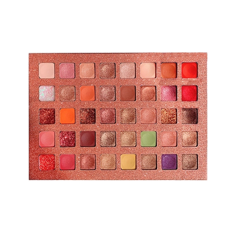 Designer 40 color eyeshadow palette silky texture soft eye shadow waterproof matte shimmer glitter eyeshadow tray
Designer 40 color eyeshadow palette silky texture soft eye shadow waterproof matte shimmer glitter eyeshadow tray