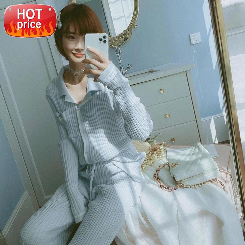 Korean Fashion Pijamas Women Pajamas Long Sleeves Autumn Winter Loungewear Casual Sleepwear Home Clothes Woman Pj Set Two Piece #Rj80, Black;white
Korean Fashion Pijamas Women Pajamas Long Sleeves Autumn Winter Loungewear Casual Sleepwear Home Clothes Woman Pj Set Two Piece #Rj80, Black;white