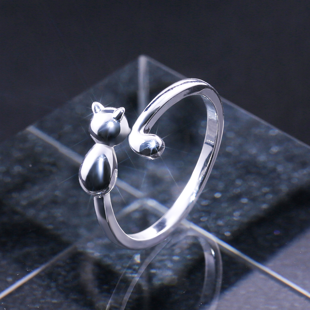 Februaryfrost Brand Romantic Casual Open Ring Cute Calm Cat Shaped Design Birthday Party Gift For Girl New Year's Present For Girlfrien
Februaryfrost Brand Romantic Casual Open Ring Cute Calm Cat Shaped Design Birthday Party Gift For Girl New Year's Present For Girlfrien