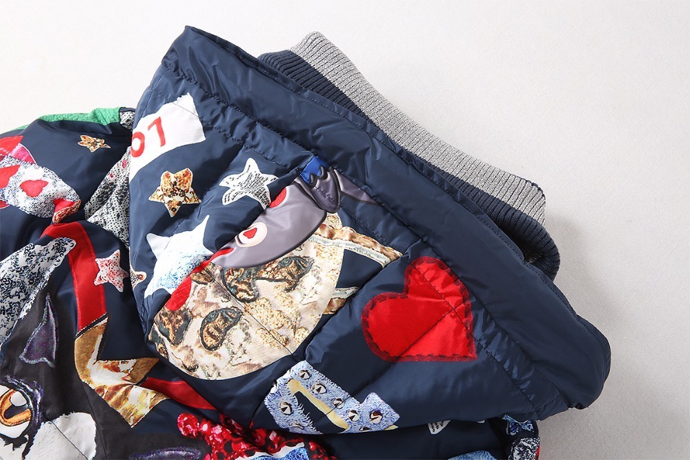 High quality new Temperament Fashion Loose parka Print Vintage X-Long women down winter coat Warm Jacket Female Overcoat 201017