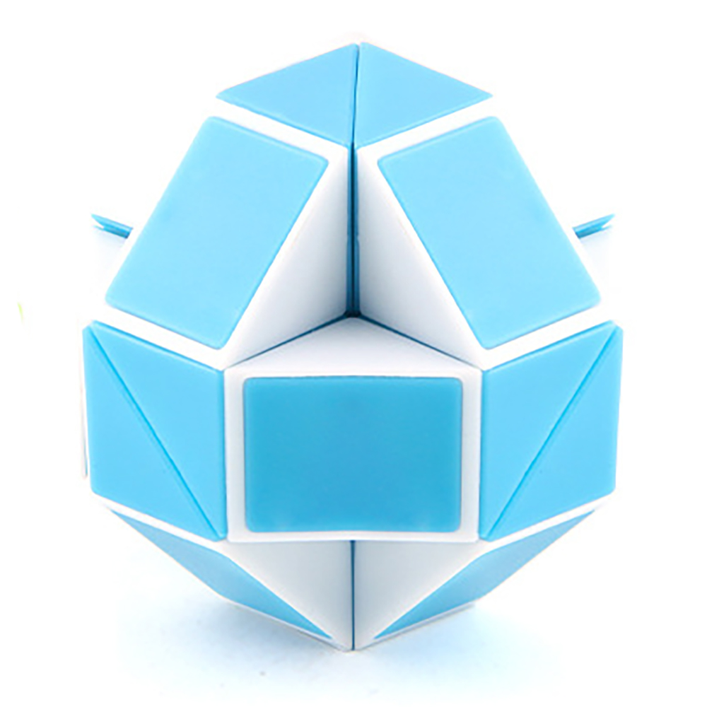 Snake Cube Twist Folding Puzzle Fidget Toy 24 Blocks Magic Ruler Anti Stress Reliever Brain Teaser Educational Games Xmas Games for Kids Adults Childr