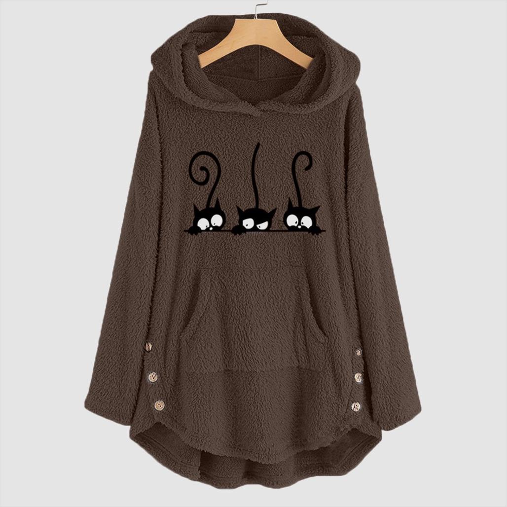oversize hoodie womens fleece teddy hoodies cat print warm hooded pullover sweatshirts jumper women hoodie sweatshirt 2020, Black
oversize hoodie womens fleece teddy hoodies cat print warm hooded pullover sweatshirts jumper women hoodie sweatshirt 2020, Black