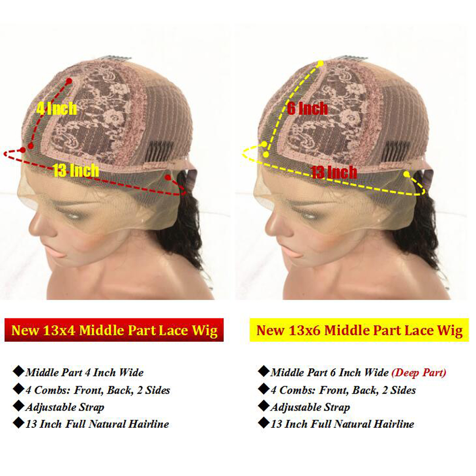 New arrival Peruvian human hair wigs Medium cap 150% 9A high grade lace front full lace wigs