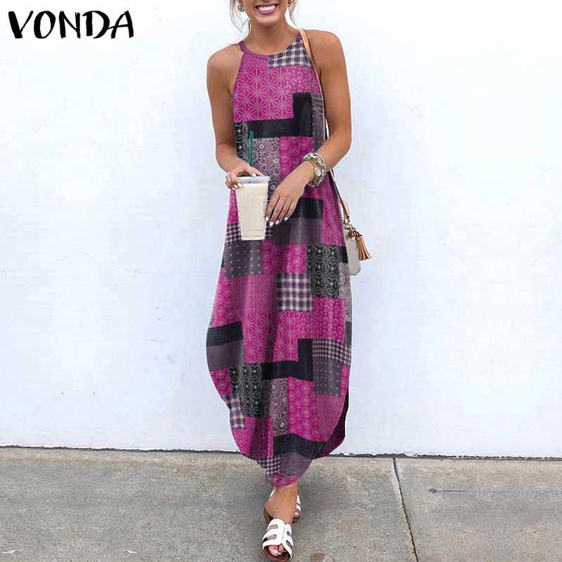 Summer Dress 2020 VONDA Vintage Printed Beach Sundress Plus Size Elegant Long Robe Femme Party Vestidos Retro Elegant Dresses, Black
Summer Dress 2020 VONDA Vintage Printed Beach Sundress Plus Size Elegant Long Robe Femme Party Vestidos Retro Elegant Dresses, Black